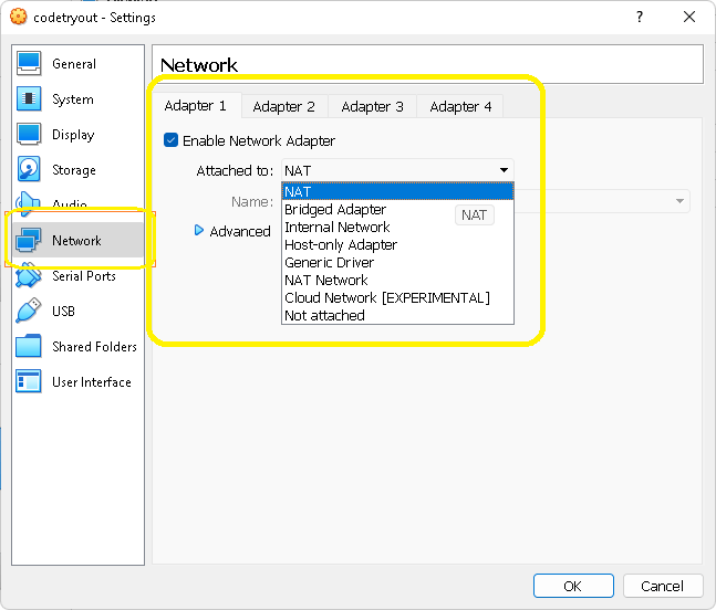 How to configure VirtualBox VM to use NAT network