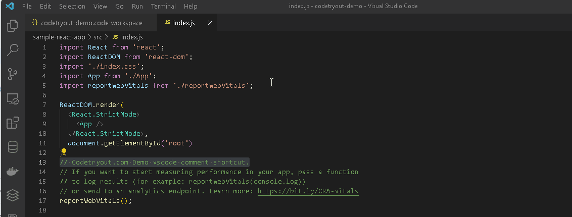 vscode comments