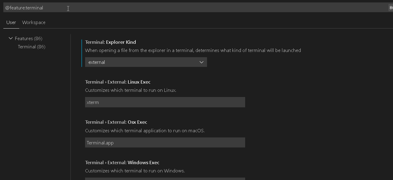 vscode settings - how to enable text paste using right-click